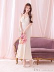 画像3: Lサイズあり【DEA. by ROBE de FLEURS/ディアバイローブドフルール】肩紐リボン/ ニットツイード/ マーメイド/ ミディアムドレス/ キャバドレス[OF2] (3)