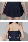 画像26: XSサイズあり【ROBE de FLEURS Glossy/ローブ・ド・フルール グロッシー】ハンサムダブルベルト/ セットアップ/ ベア/ キャミ/ 2way/ プリーツ/ フレア/ ミニドレス/ キャバドレス[OF2] (26)