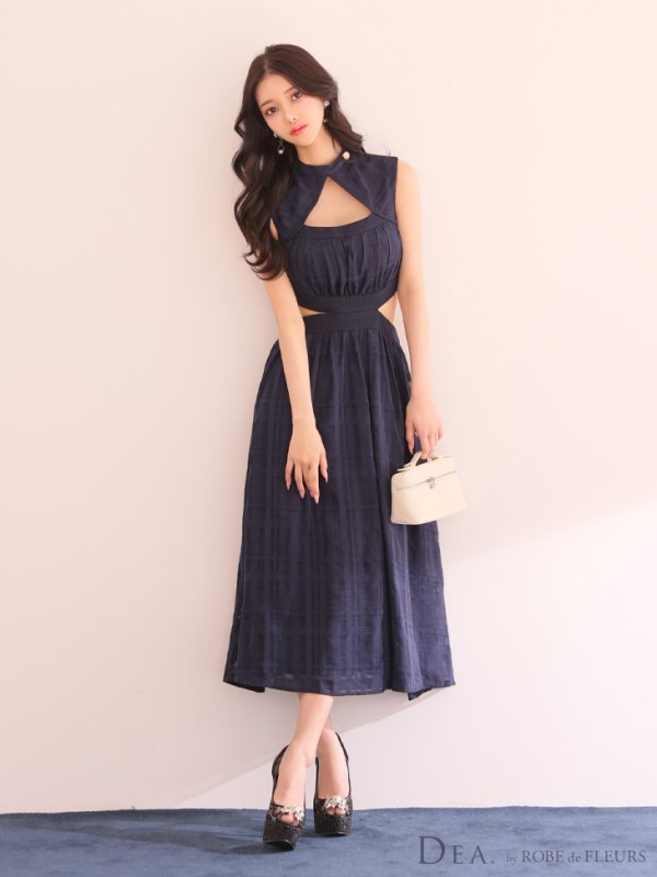 ネイビー モデル:ゆりお 身長:165cm 着用サイズ:Sサイズ