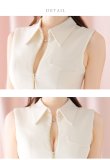 画像13: Lサイズあり【DEA.by ROBE de FLEURS/ディアバイローブドフルール】センタージップ/ シンプル/ ノースリーブ/ レディ/ フレア/ ミニドレス/ キャバドレス[OF2] (13)