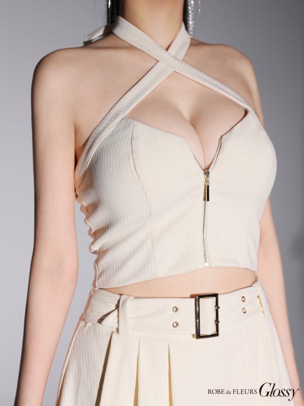 アイボリー モデル:まおちゃる 身長:158cm 着用サイズ:Sサイズ