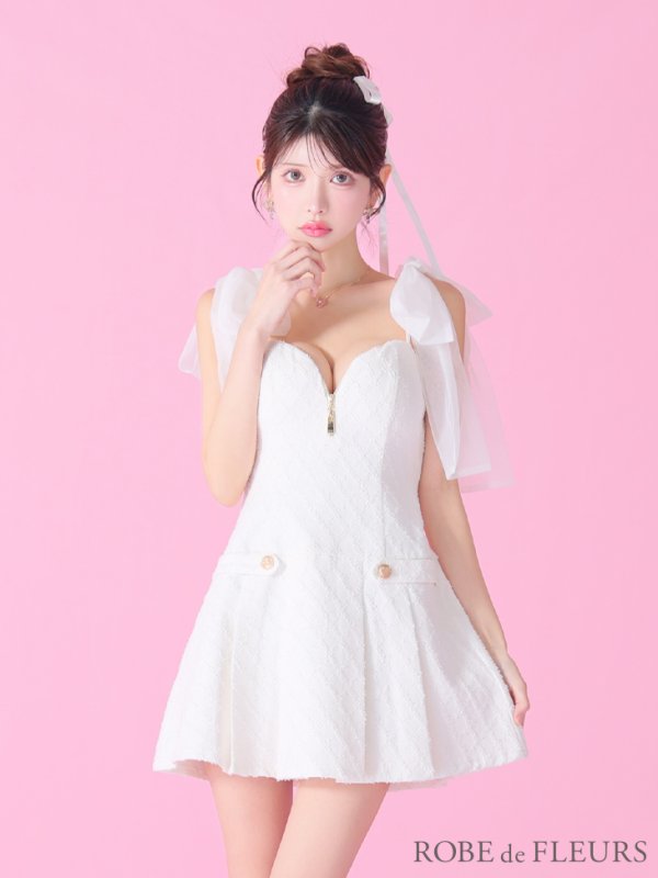 ホワイト モデル:まりん 身長:164cm 着用サイズ:Sサイズ