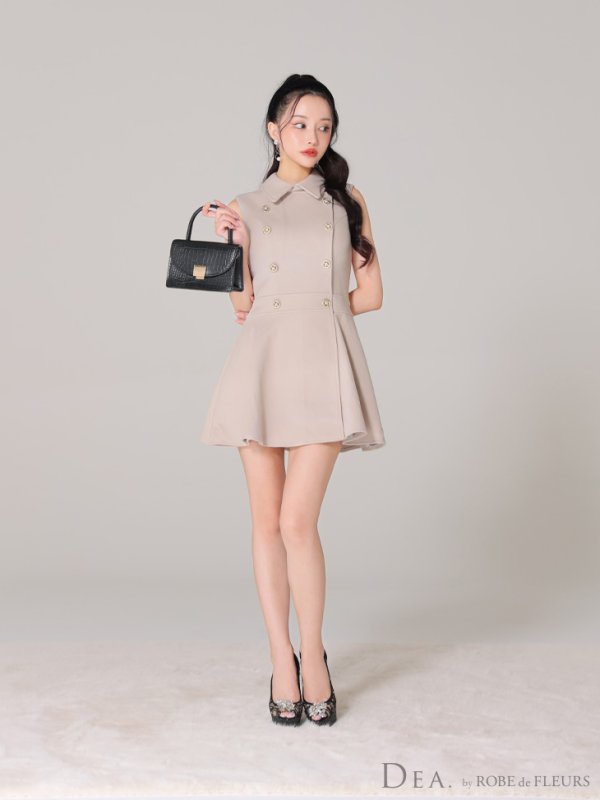 サンドベージュ モデル:まおちゃる 身長:158cm 着用サイズ:Sサイズ