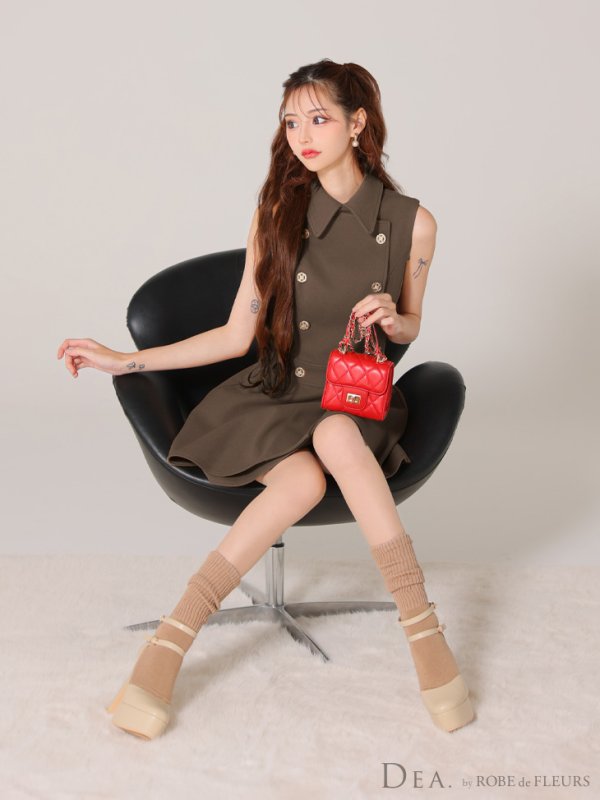 ココアブラウン モデル:みみ 身長:162cm 着用サイズ:Sサイズ