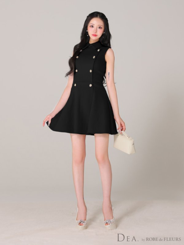 ブラック モデル:カルア 身長:156cm 着用サイズ:Sサイズ