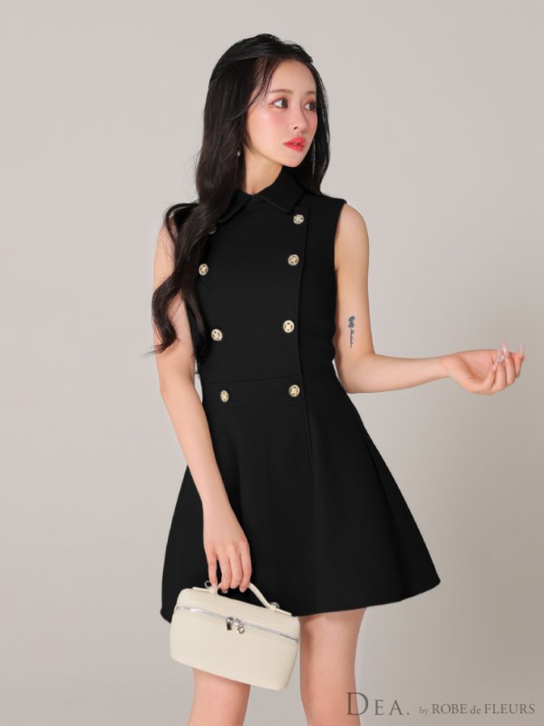 ブラック モデル:カルア 身長:156cm 着用サイズ:Sサイズ