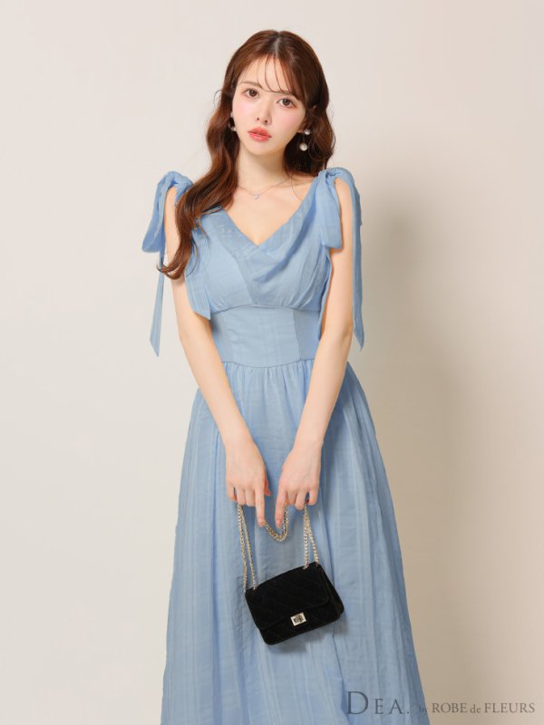 ブルー モデル:ゆめ 身長:160cm 着用サイズ:Sサイズ