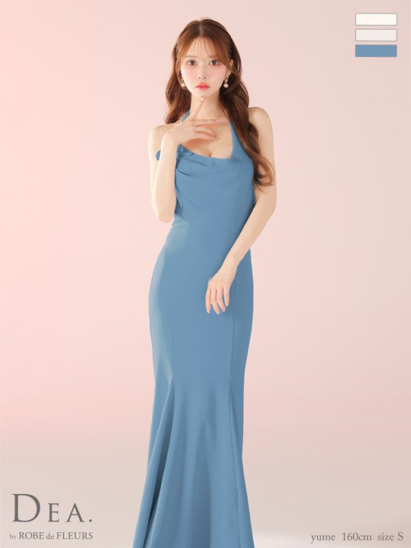 ブルー モデル：ゆめ　身長：160cm　着用サイズ：Sサイズ