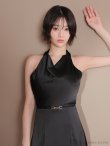 ブラック モデル：りこ　身長：156cm　着用サイズ：Sサイズ