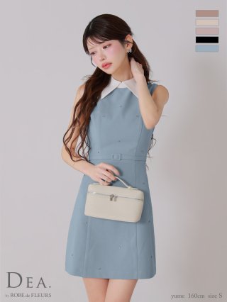 dea robe de fleurs ドレス S ネイビー シュガー DEA.by ROBE de