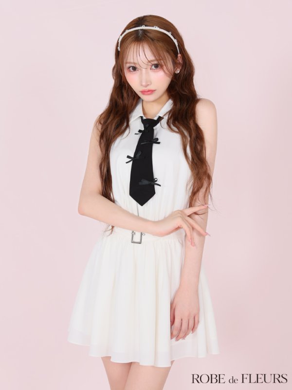 ホワイト モデル:まみ 身長:161cm 着用サイズ:Sサイズ