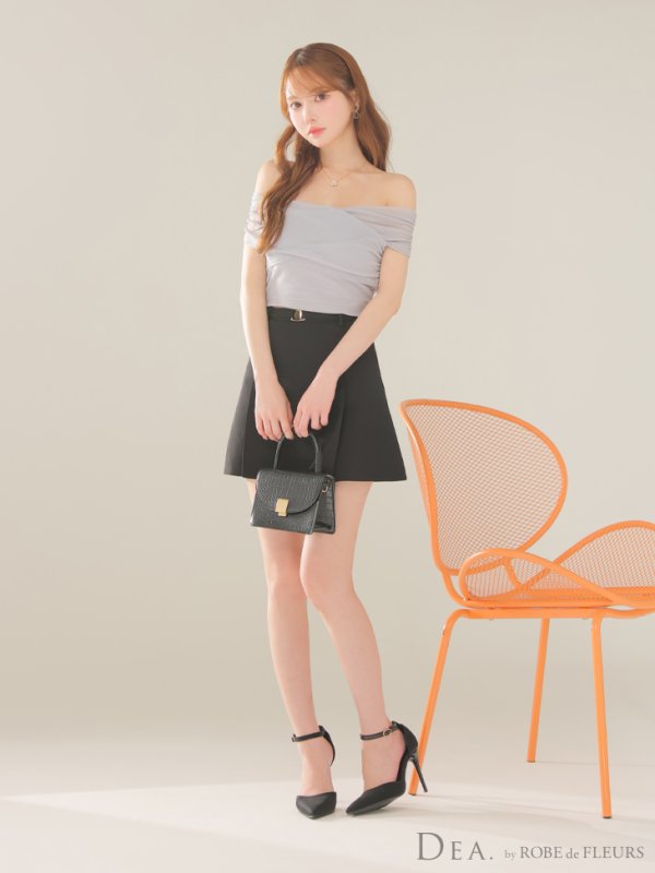 ブルー モデル：ゆめ　身長：160cm　着用サイズ：Sサイズ