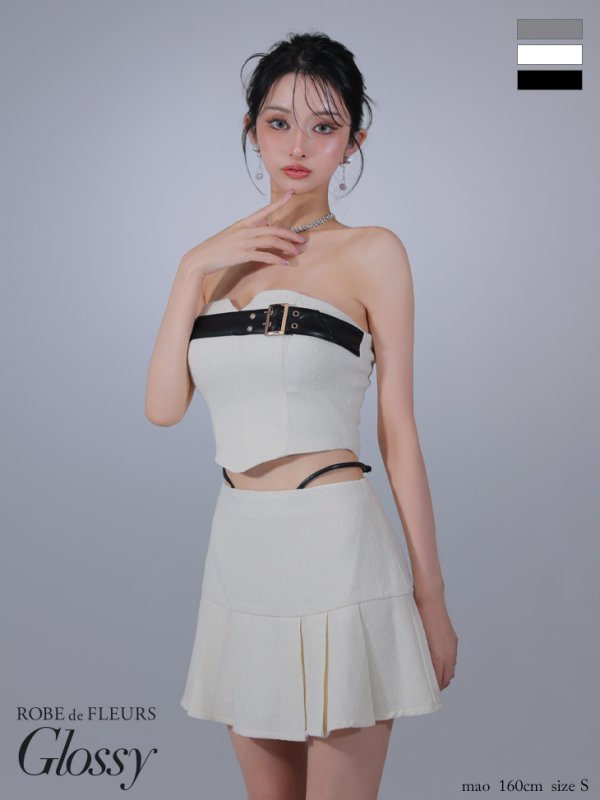 アイボリー モデル：まおちゃる　身長：158cm　着用サイズ：Sサイズ