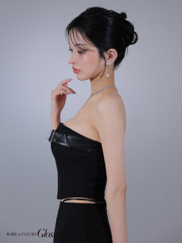 ブラック モデル：まおちゃる　身長：158cm　着用サイズ：Sサイズ