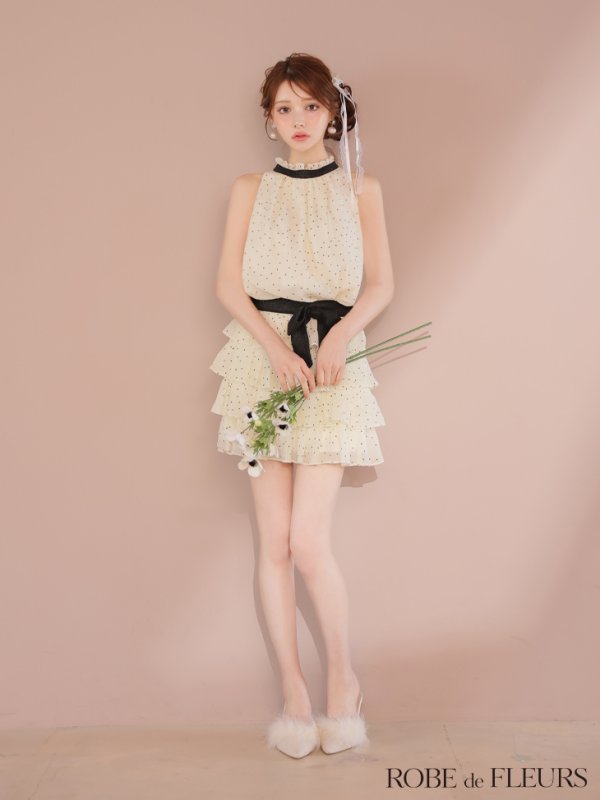 アイボリー モデル：ももか　身長：156cm　着用サイズ：Sサイズ