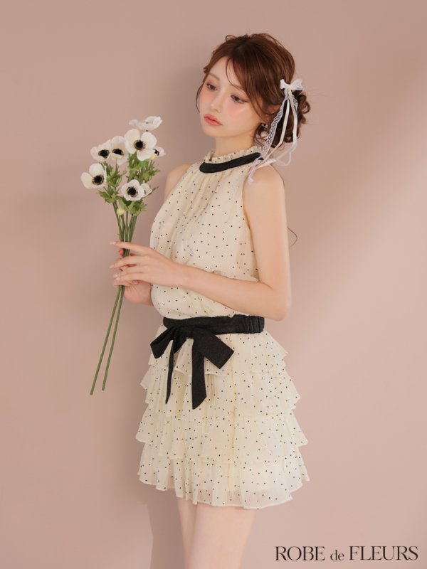 アイボリー モデル：ももか　身長：156cm　着用サイズ：Sサイズ