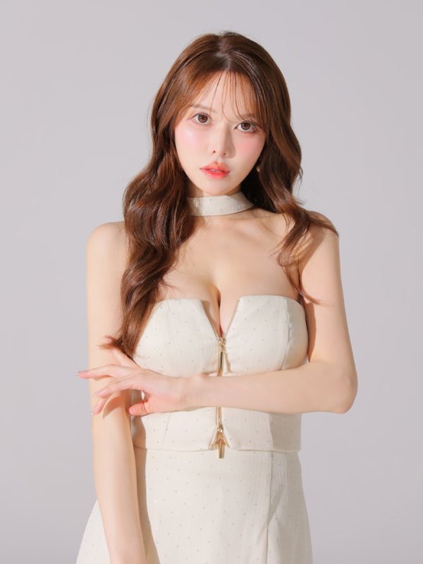 アイボリー モデル：ゆめ　身長：160cm　着用サイズ：Sサイズ