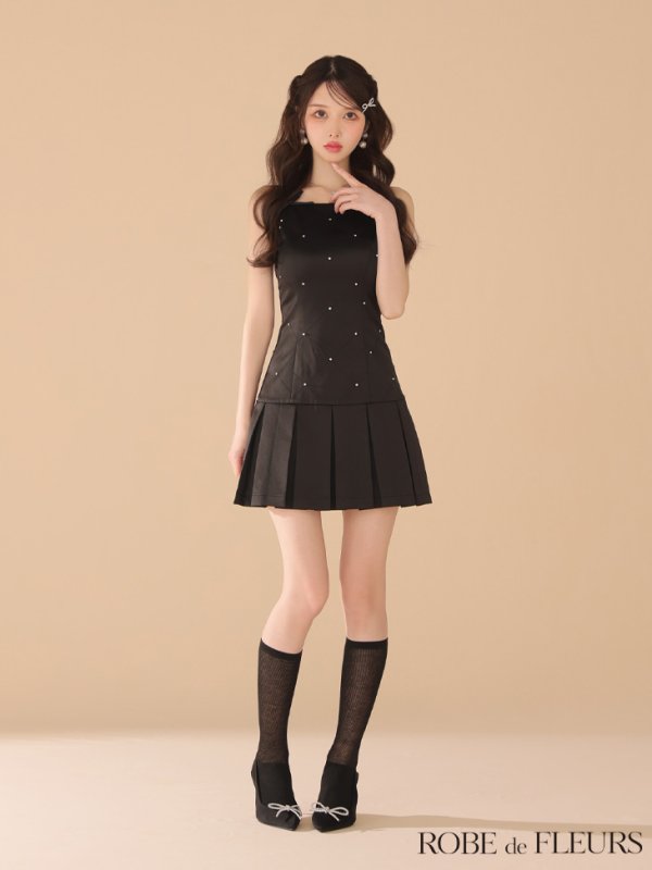 ブラック モデル：ゆめ　身長：160cm　着用サイズ：Sサイズ