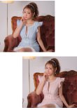 画像22: XSサイズあり【ROBE de FLEURS/ローブドフルール】ラメツイード/ クラシカル/ フリルショルダー/ ノースリーブ/ Aライン/ ミニドレス/ キャバドレス[裾のファー取り外し可能］[OF2] (22)