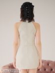 画像19: XSサイズあり【ROBE de FLEURS/ローブドフルール】セットアップ/ ホルターネック/ ビジュー/ バストカット/ リボン/ タイト/ ミニドレス/ キャバドレス[OF08] (19)