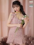 画像10: XSサイズあり【ROBE de FLEURS/ローブドフルール】肩リボン/ 総レース/ ベルト/ ノースリーブ/ マーメイド/ ワンピース/ ミニドレス/ キャバドレス[OF2] (10)