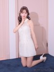 画像5: XSサイズあり【ROBE de FLEURS/ローブドフルール】襟付き/ ビーズ/ スパンコール/ ホルターネック/ ミニドレス/ キャバドレス[OF2] (5)