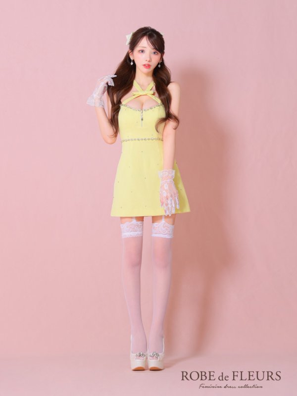 イエロー モデル：らいか　身長：163cm　着用サイズ：Sサイズ