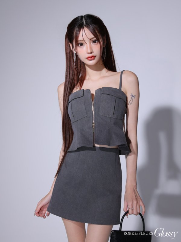 グレー モデル:みみ 身長:162cm 着用サイズ:Sサイズ