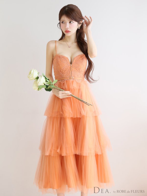 オレンジ モデル：まりん　身長：164cm　着用サイズ：Sサイズ