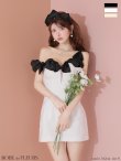 ホワイトxブラック モデル：まりん　身長：164cm　着用サイズ：Sサイズ