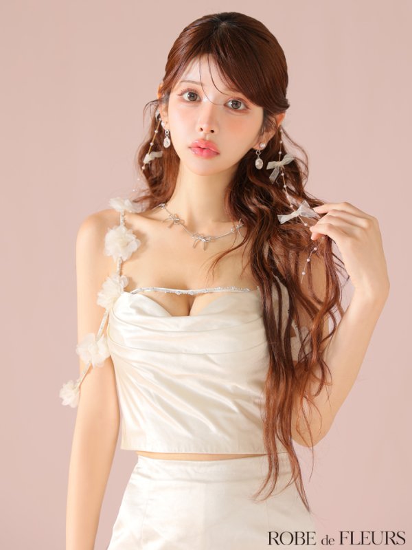 アイボリー　モデル：まりん　身長：164cm　着用サイズ：Sサイズ