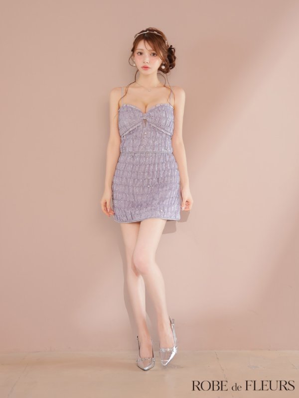 ブルー モデル：ももか　身長：156cm　着用サイズ：Sサイズ