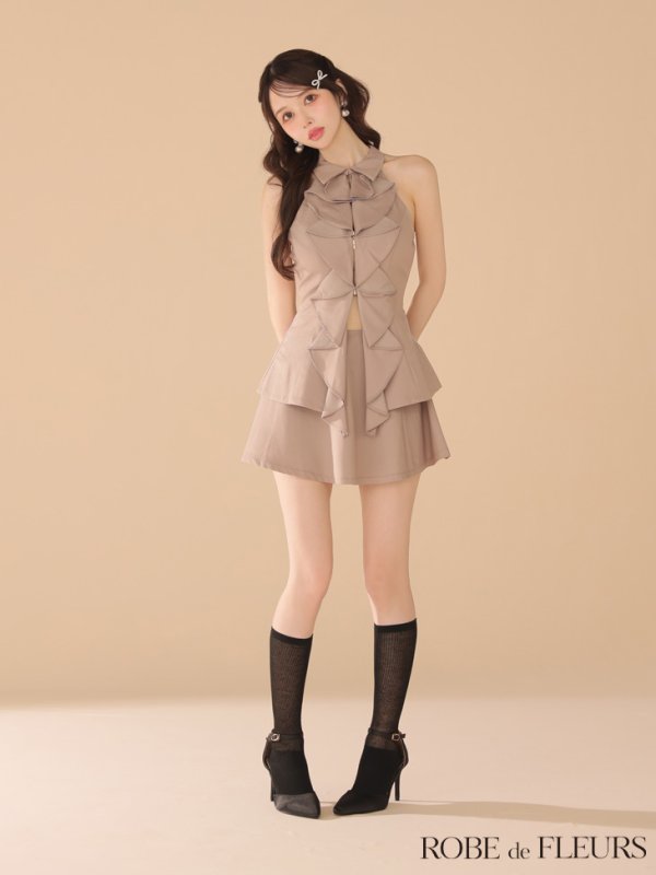 グレージュ モデル:ゆめ 身長:160cm 着用サイズ:Sサイズ