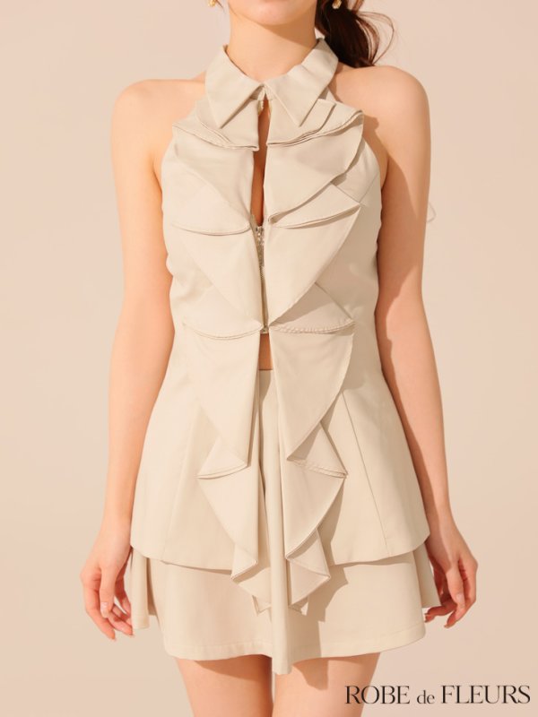 ベージュ モデル:ももか 身長:156cm 着用サイズ:Sサイズ