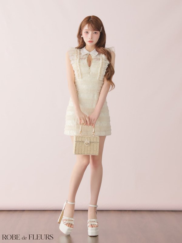 アイボリー　モデル：まみ　身長：161cm　着用サイズ：Sサイズ