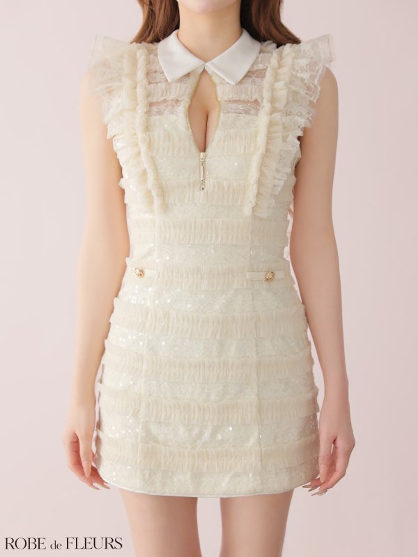 アイボリー　モデル：まみ　身長：161cm　着用サイズ：Sサイズ