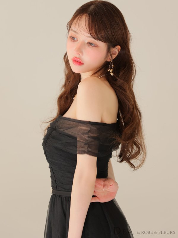 ブラック モデル：ゆめ　身長：160cm　着用サイズ：Sサイズ