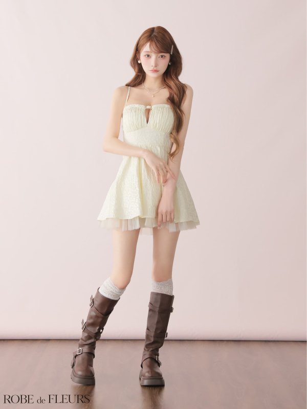 アイボリー モデル：まみ　身長：161cm　着用サイズ：Sサイズ