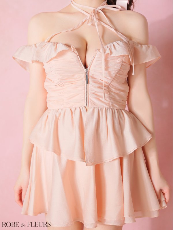 ピンク　モデル：ももか　身長：156cm　着用サイズ：Sサイズ