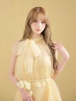 イエロー　モデル：咲希　身長：164cm　着用サイズ：Sサイズ