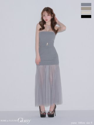 ROBE de FLEURS Glossy】ロングドレス - sugar