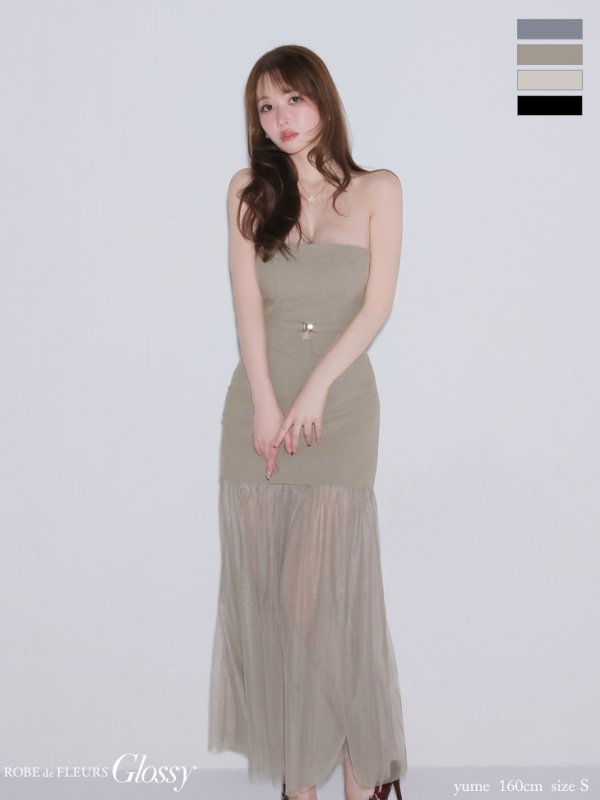 ベージュ　モデル：ゆめ　身長：160cm　着用サイズ：Sサイズ