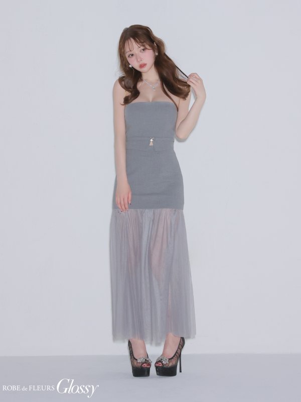 グレー　モデル：ゆめ　身長：160cm　着用サイズ：Sサイズ