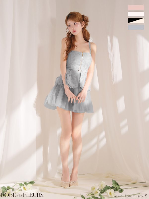 グレー　モデル：まりん　身長：164cm　着用サイズ：Sサイズ