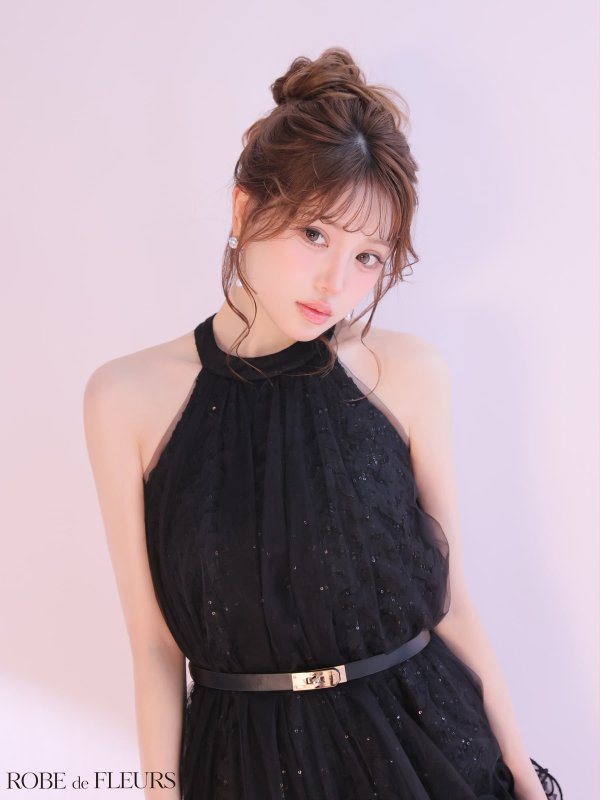 ブラック　モデル：いおり　身長：161cm　着用サイズ：Sサイズ