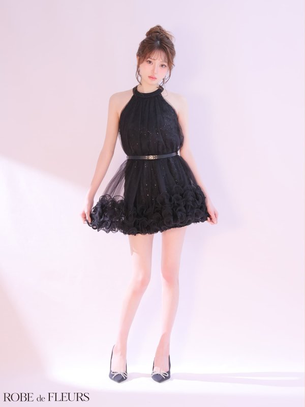 ブラック　モデル：いおり　身長：161cm　着用サイズ：Sサイズ