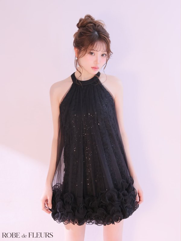 ブラック　モデル：いおり　身長：161cm　着用サイズ：Sサイズ