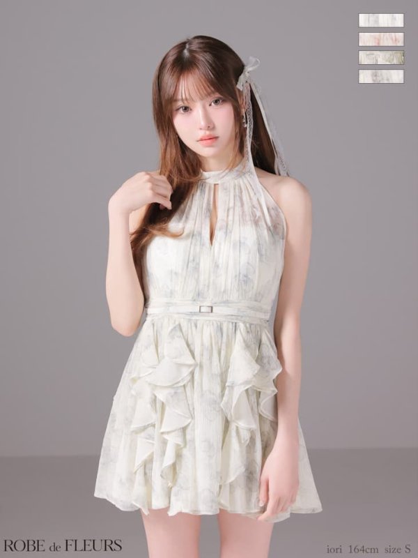 ブルー　モデル：いおり　身長：164cm　着用サイズ：Sサイズ