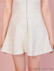 画像46: XSサイズあり【ROBE de FLEURS/ローブドフルール】ショルダービジュー/ 刺繍レース/ フロントジッパー/ フレア/ ミニドレス/ キャバドレス[OF2] (46)