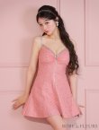 画像42: XSサイズあり【ROBE de FLEURS/ローブドフルール】ショルダービジュー/ 刺繍レース/ フロントジッパー/ フレア/ ミニドレス/ キャバドレス[OF2] (42)